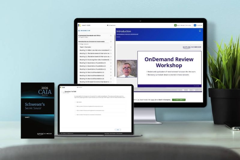 2026-caia-level-I-workshop-package CAIA 2026 Level 1 Schweser OnDemand Review Workshop Videos with Slides