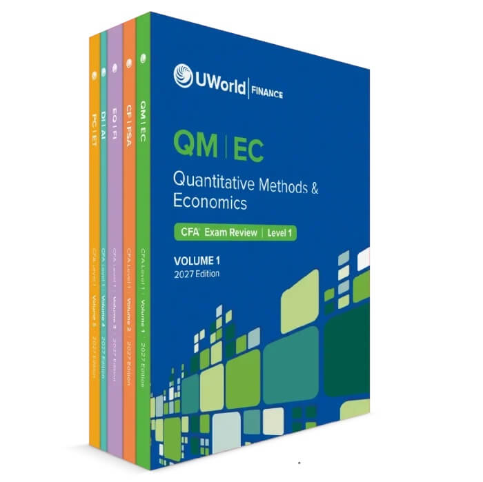 Level-1-2027-Book-Cluster-Hero-Image CFA 2027 Level 1 UWorld Study Guides and Formula Sheet