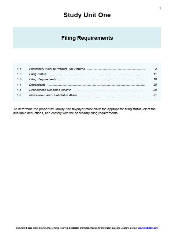 ea gleim p1 2027 EA (Enrolled Agent) 2027 Gleim Part 1 Book