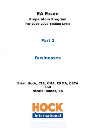 HOCK International EA Review Part 2 - Businesses - Enrolled Agent Study Guide 2026 - 2027