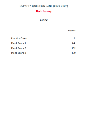 Hock EA Part 1 Mock Exams 2026 – 2027