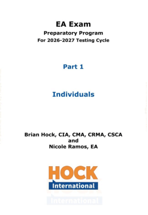 HOCK International EA Review Part 1 - Individuals - Enrolled Agent Study Guide 2026 - 2027