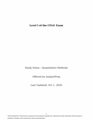 2027 CFA Level 1 AnalystPrep Study Notes + Formula Sheet